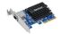 Synology E10G18 1-port 10GbE Network Adapter - PCIe 3.0 x8/x4 1 port, 10GBASE-T multirate 5/2.5/1/0.1Gbps, PCIe 3.0/2.0 x8/x4, RJ45, Low-profile and full-height brackets
